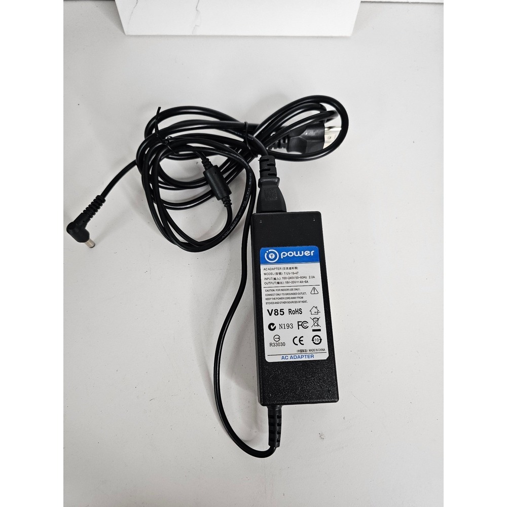 T-Power AC‎ Adapter T-UV-19-47 18V-20V 4A-6A Power Supply Charger Black TESTED
